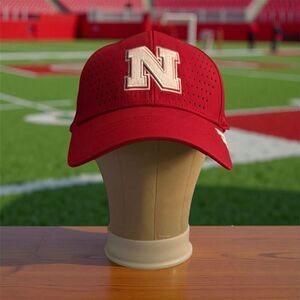 NWOT 2021 adidas Scarlet Nebraska Husker Sideline AEROREADY Adjustable Back Hat